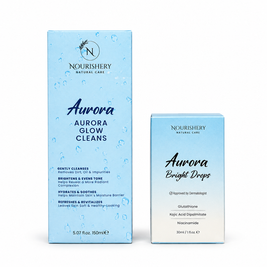 Aurora Glow Duo – Cleanser + Brightening Face Serum Set